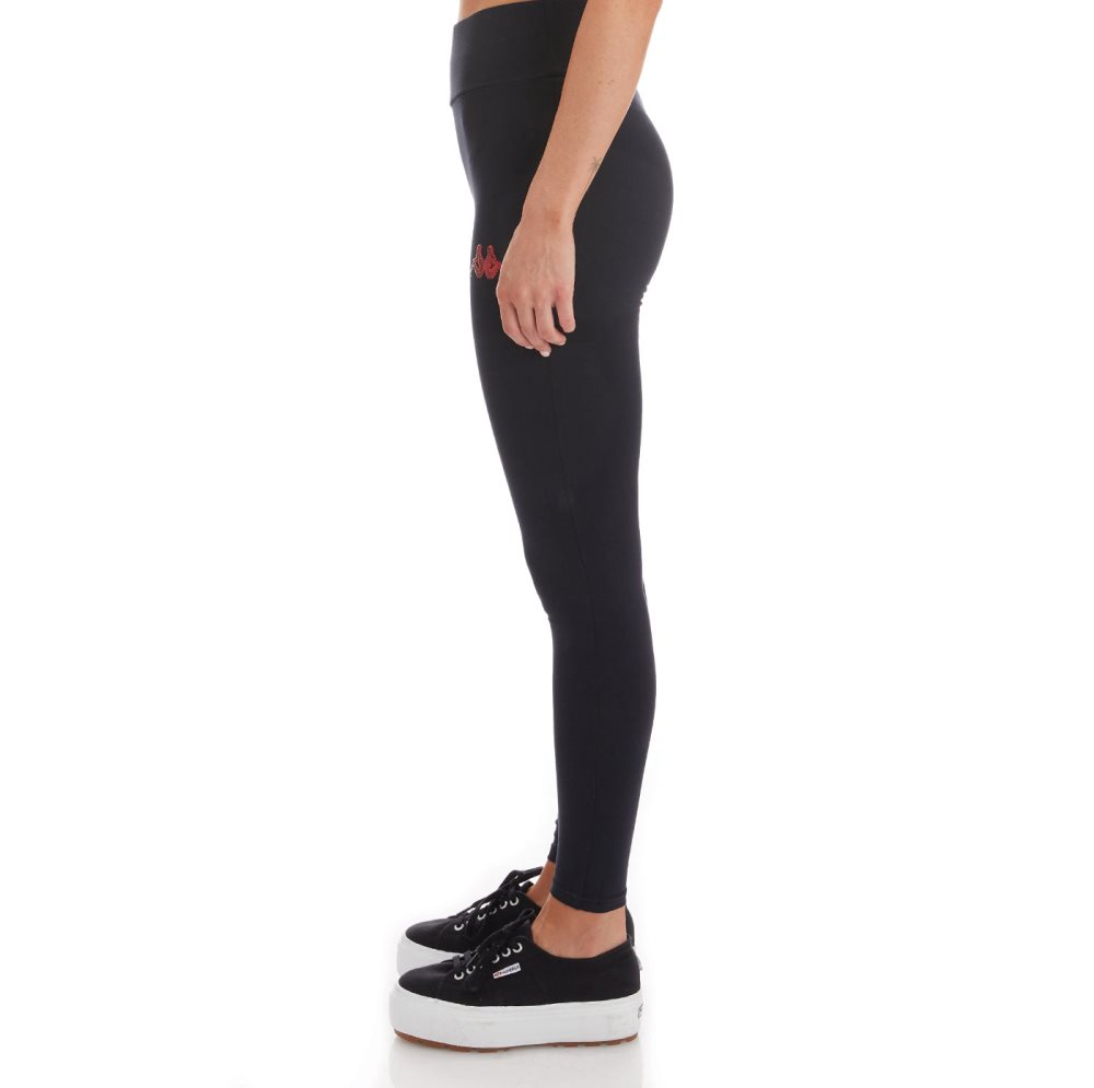 Kappa Authentic Gartiel Leggings Black | AH8207196