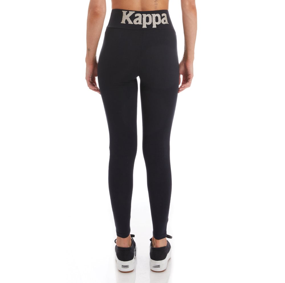 Kappa Authentic Gartiel Leggings Black | AH8207196