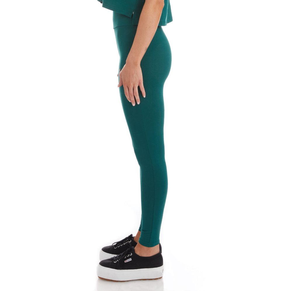 Kappa Authentic Gartiel Leggings Dark Green | WP3942518
