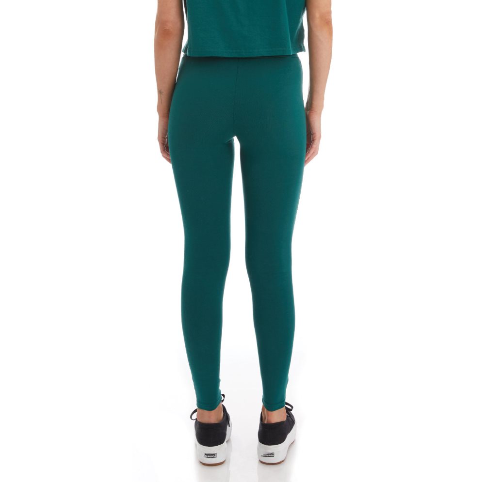 Kappa Authentic Gartiel Leggings Dark Green | WP3942518
