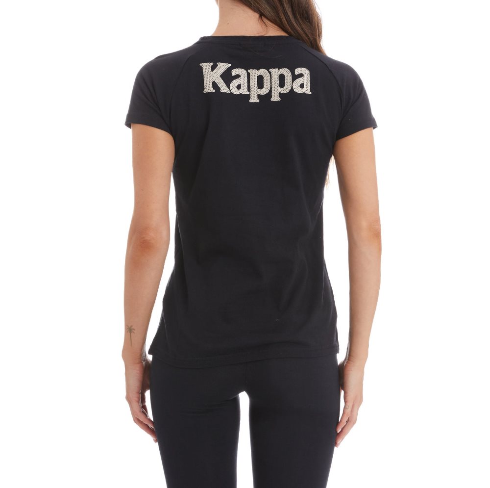 Kappa Authentic Geneve T Shirts Black | FW5604291
