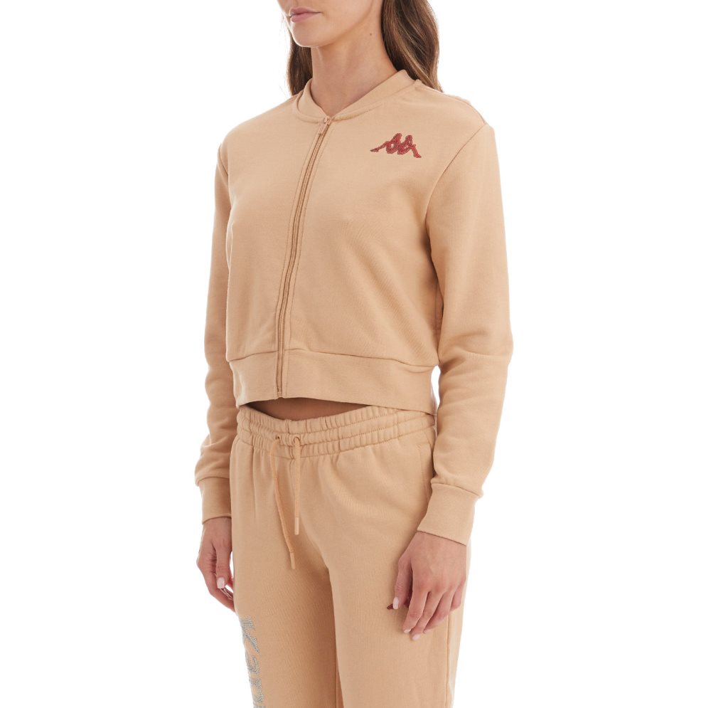 Kappa Authentic Ginkle Cropped Track Jackets Beige | CY8051342