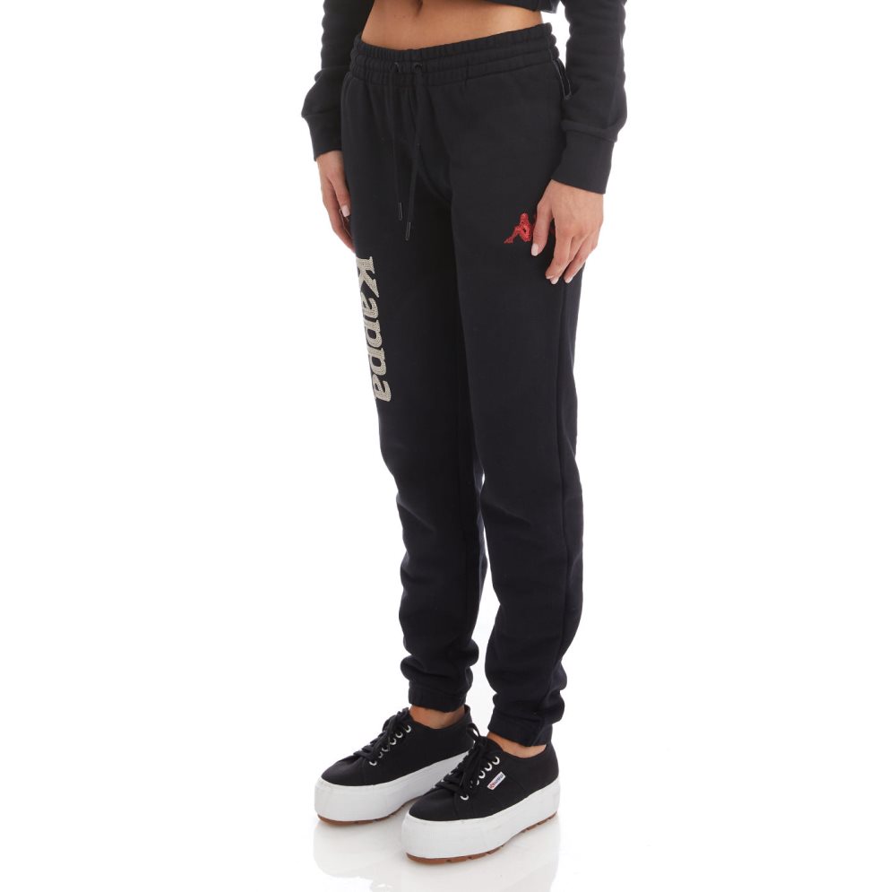 Kappa Authentic Glitty Sweatpants Black | AG1695274