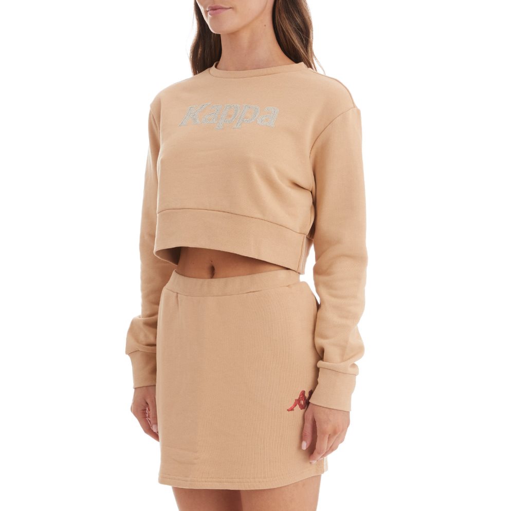 Kappa Authentic Gobret Sweatshirts Beige | OR7182359