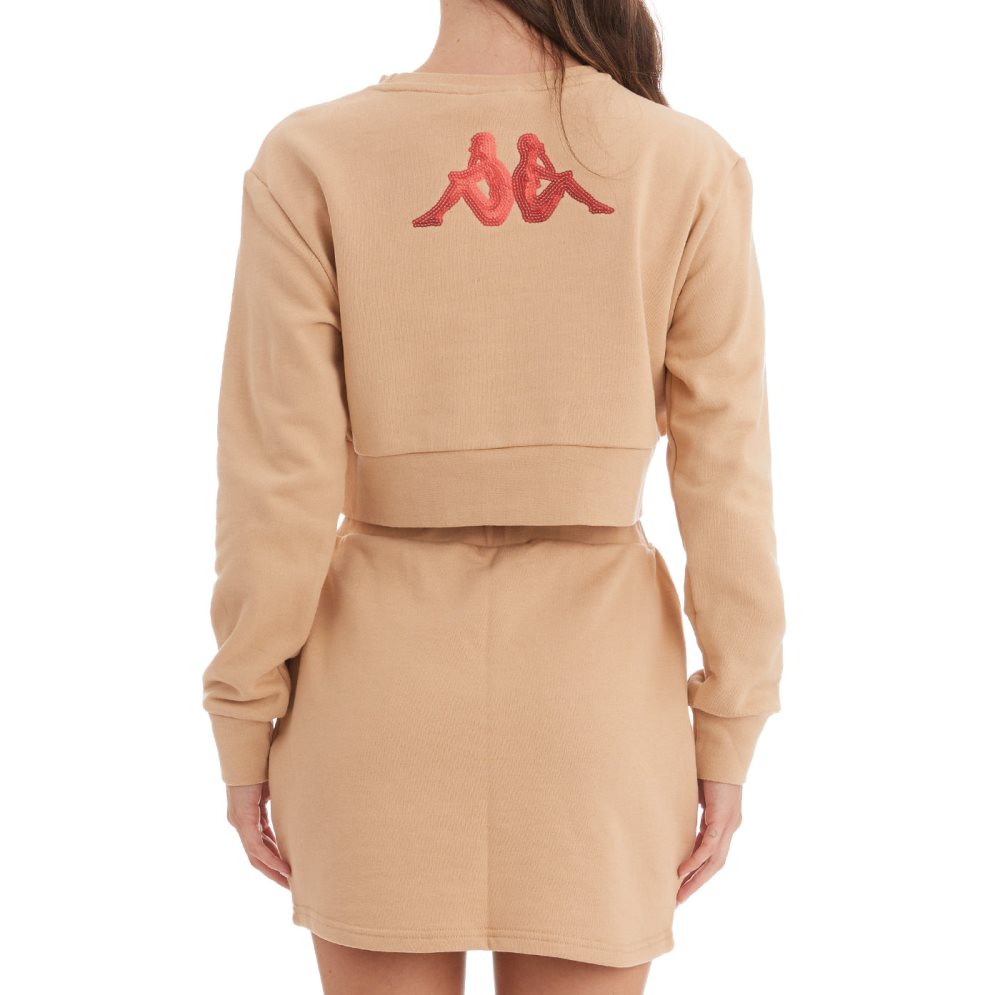 Kappa Authentic Gobret Sweatshirts Beige | OR7182359