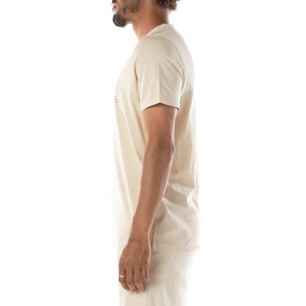 Kappa Authentic Graphik Ramone T Shirts Beige White | NP2870634