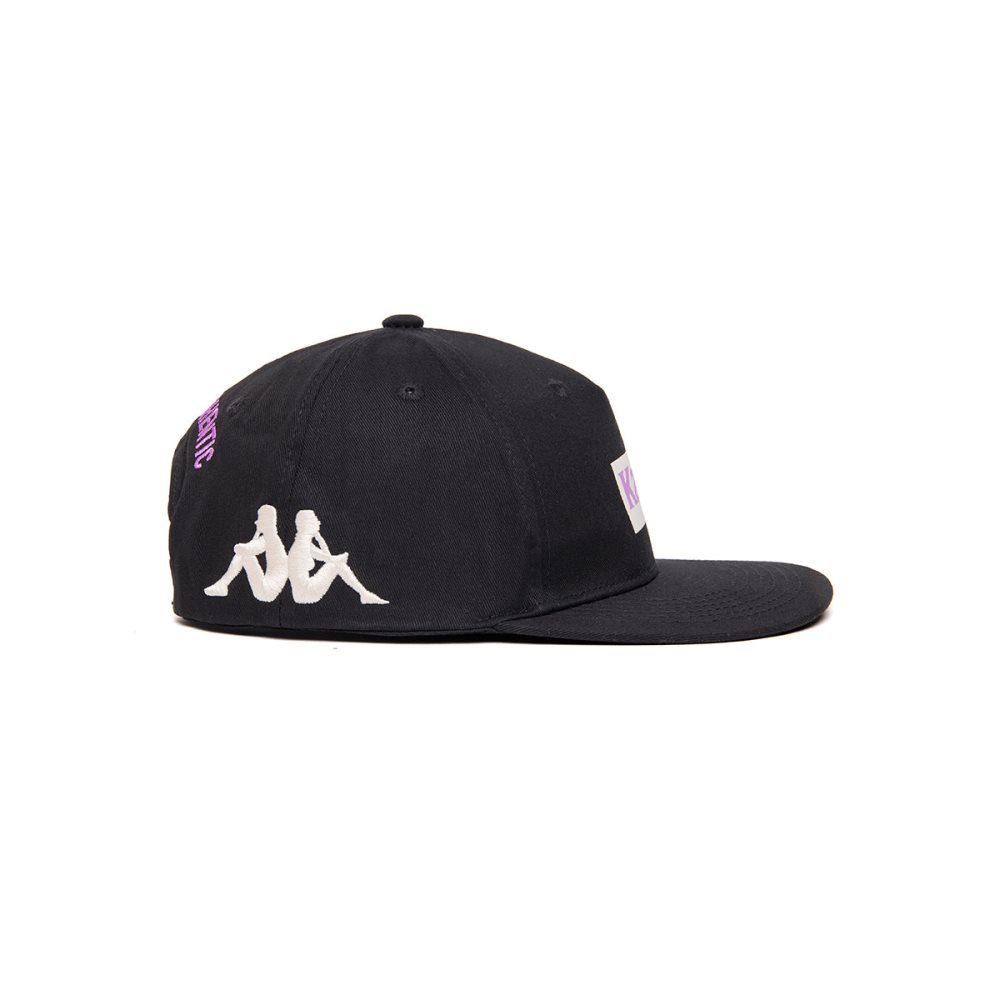 Kappa Authentic Graphik Tornado Caps Black Purple | GA0913467