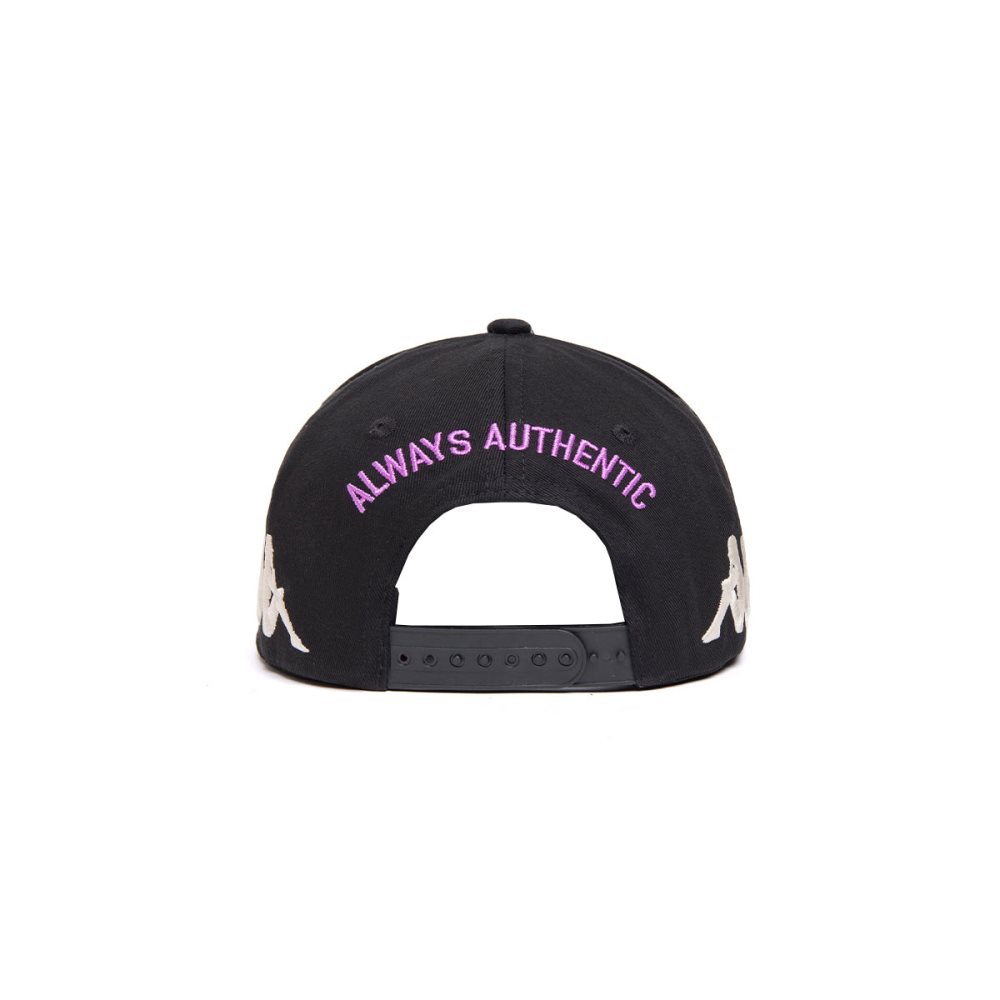 Kappa Authentic Graphik Tornado Caps Black Purple | GA0913467
