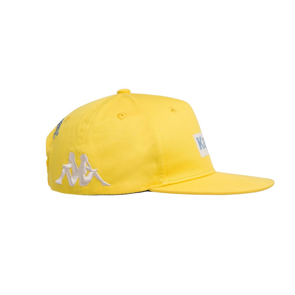 Kappa Authentic Graphik Tornado Caps Yellow Light Blue | MZ9504831
