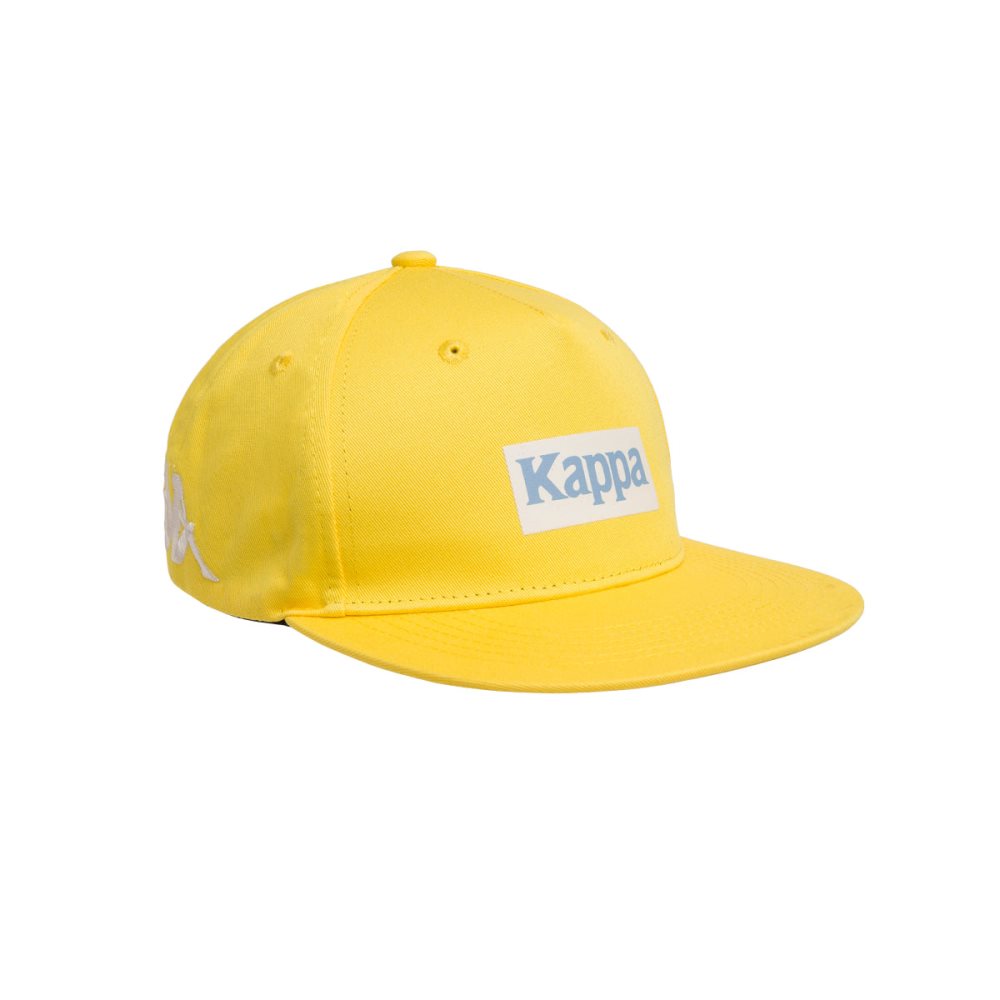 Kappa Authentic Graphik Tornado Caps Yellow Light Blue | MZ9504831