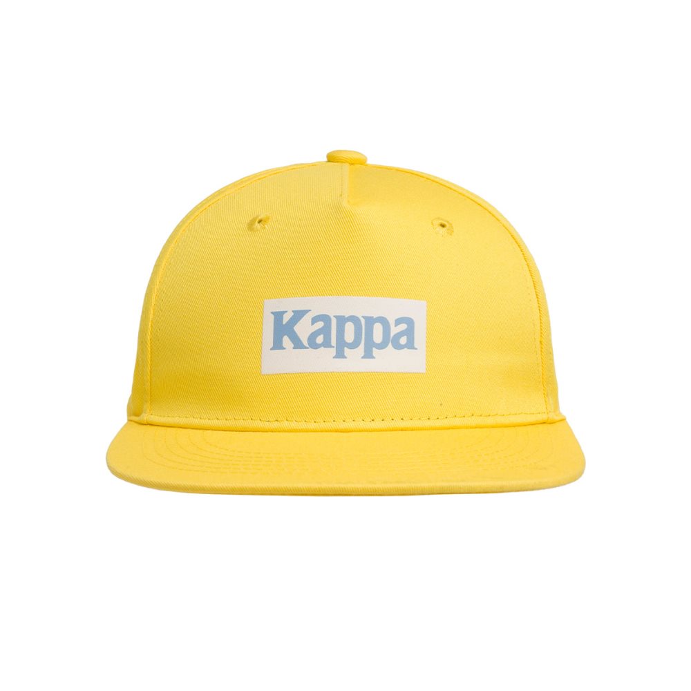 Kappa Authentic Graphik Tornado Caps Yellow Light Blue | MZ9504831
