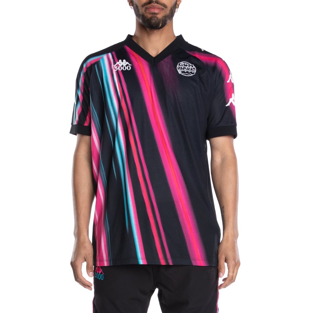 Kappa Authentic Gumball Gabz Soccer Jersey Black Pink | AP3276549