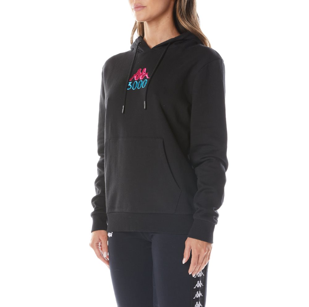 Kappa Authentic Gumball Gazes Hoodie Black | AC9860125