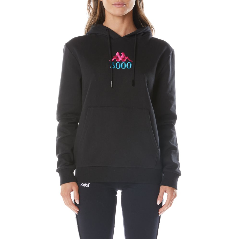 Kappa Authentic Gumball Gazes Hoodie Black | AC9860125
