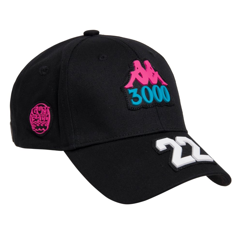 Kappa Authentic Gumball Genga Hats Black | OI3598671