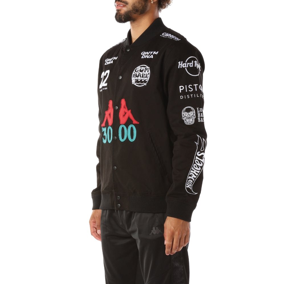 Kappa Authentic Gumball Glinket Track Jackets Black | LG5748932