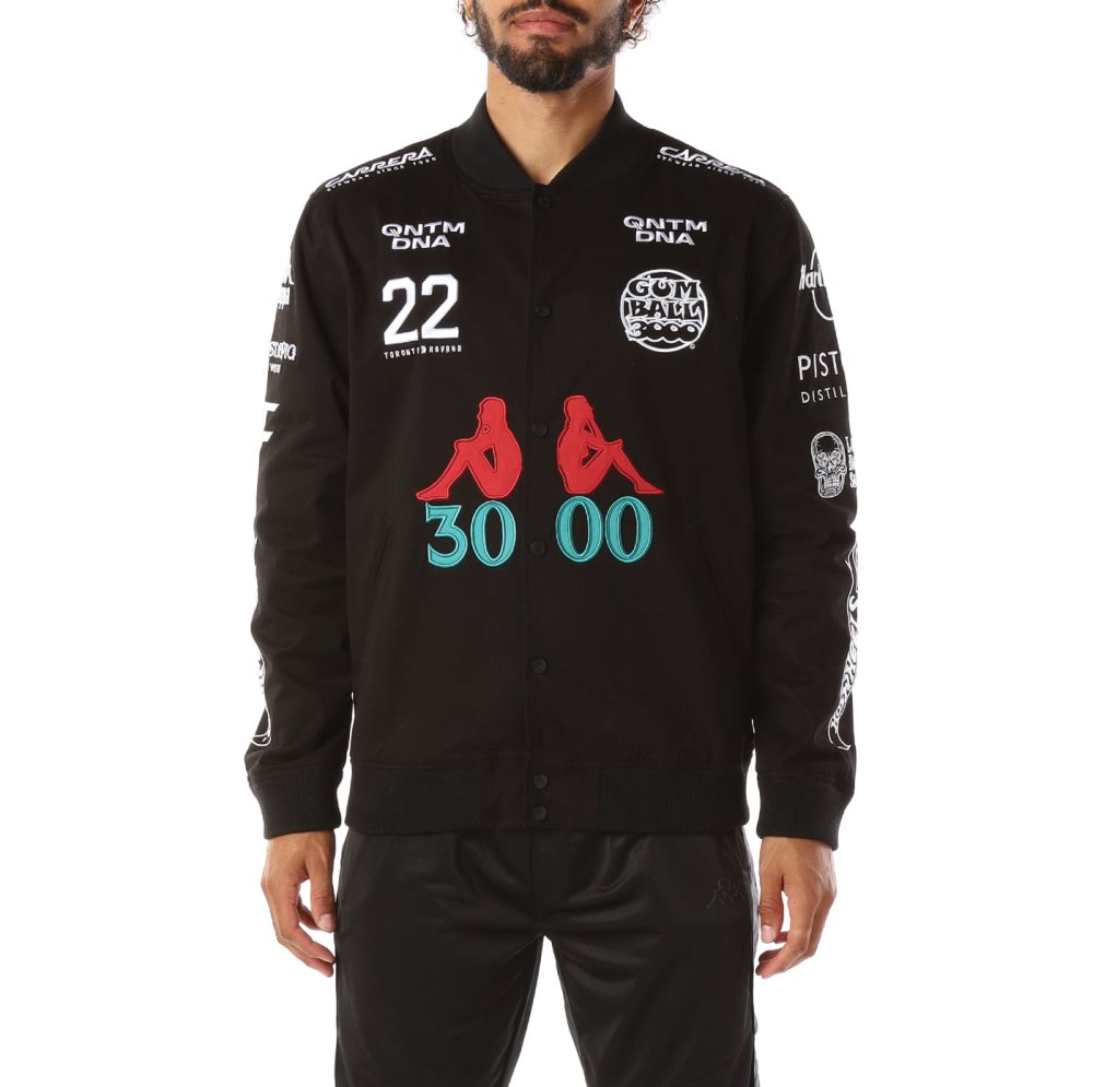 Kappa Authentic Gumball Glinket Track Jackets Black | LG5748932