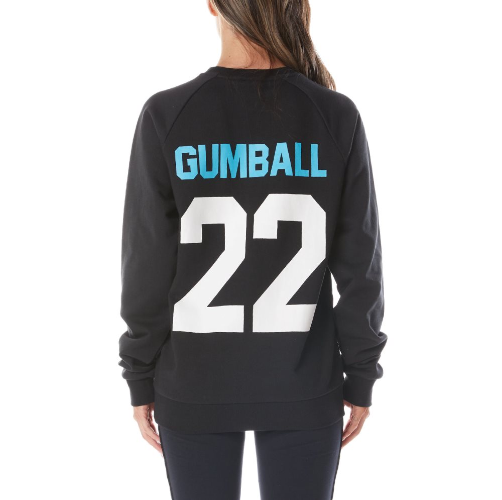 Kappa Authentic Gumball Grisa Crewneck Sweatshirts Black | PW4316927