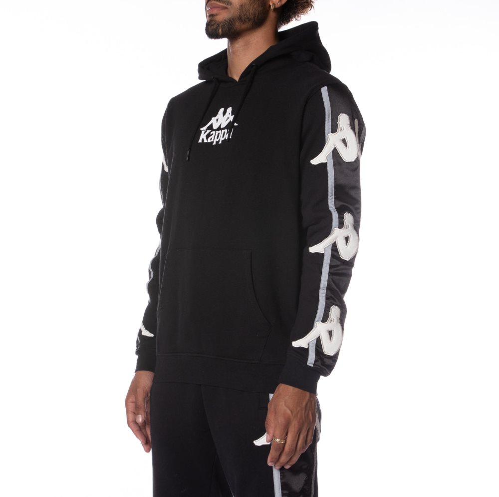 Kappa Authentic Hall Hoodie Black | UX7359021