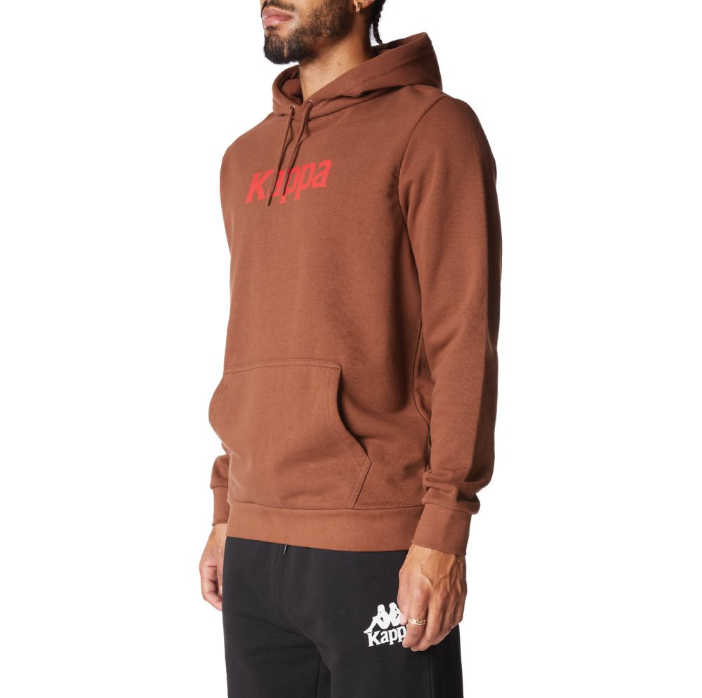 Kappa Authentic Haris Hoodie Brown | WK2863904