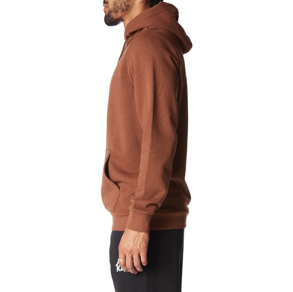 Kappa Authentic Haris Hoodie Brown | WK2863904