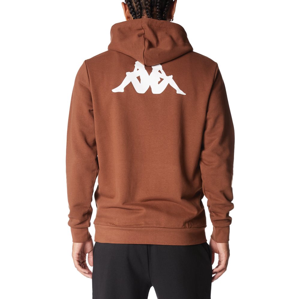 Kappa Authentic Haris Hoodie Brown | WK2863904