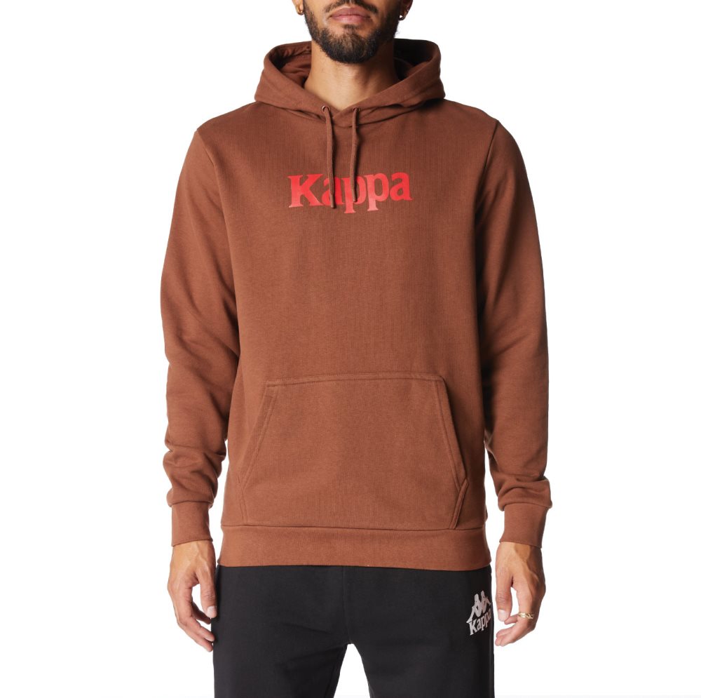 Kappa Authentic Haris Hoodie Brown | WK2863904