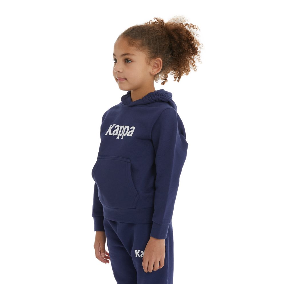 Kappa Authentic Haris Hoodie Navy | VQ4561780