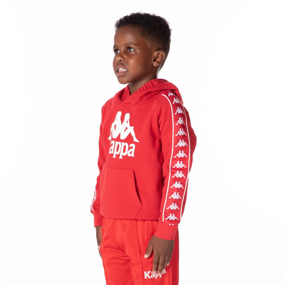 Kappa Authentic Haris Hoodie Red | RJ7958312