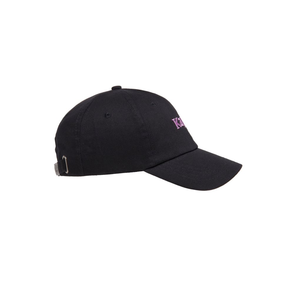 Kappa Authentic Hoogeveen Caps Black Purple | CS3742069