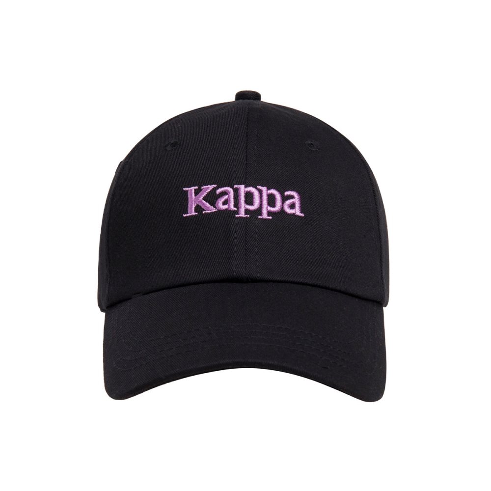 Kappa Authentic Hoogeveen Caps Black Purple | CS3742069