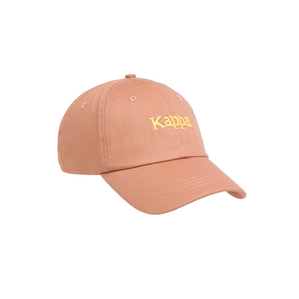 Kappa Authentic Hoogeveen Caps Brown Yellow | PM4816507