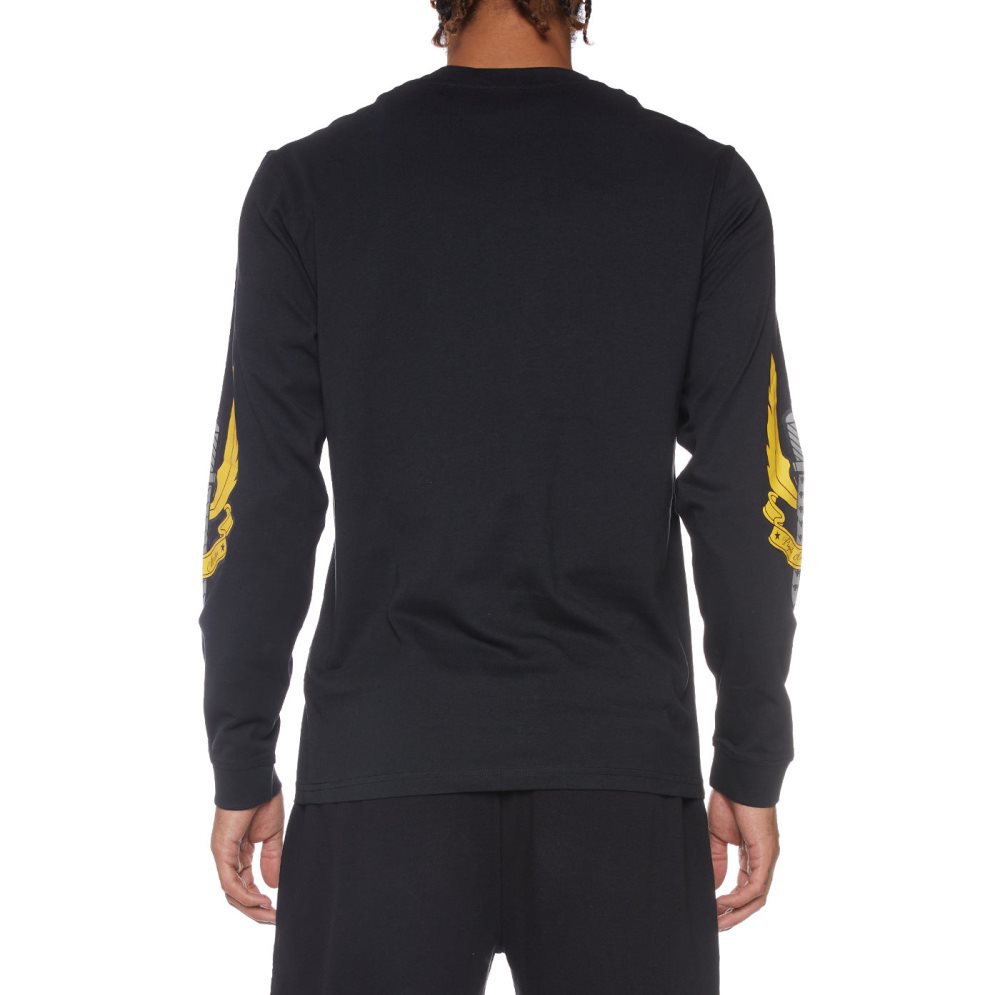 Kappa Authentic Joseph T Shirts Black | IG2148039