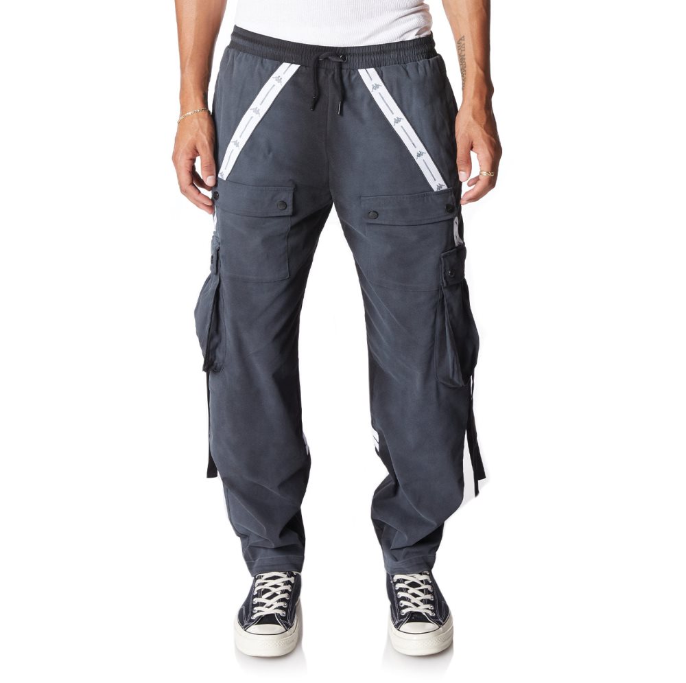 Kappa Authentic Jpn Hosin Cargo Sweatpants Black | YE6489527
