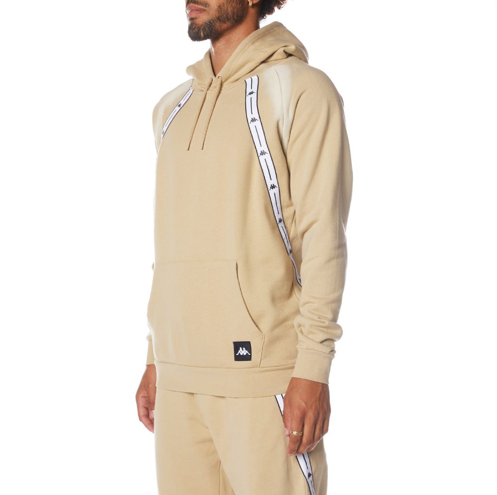Kappa Authentic Jpn Lodz Hoodie Beige | CU2754108
