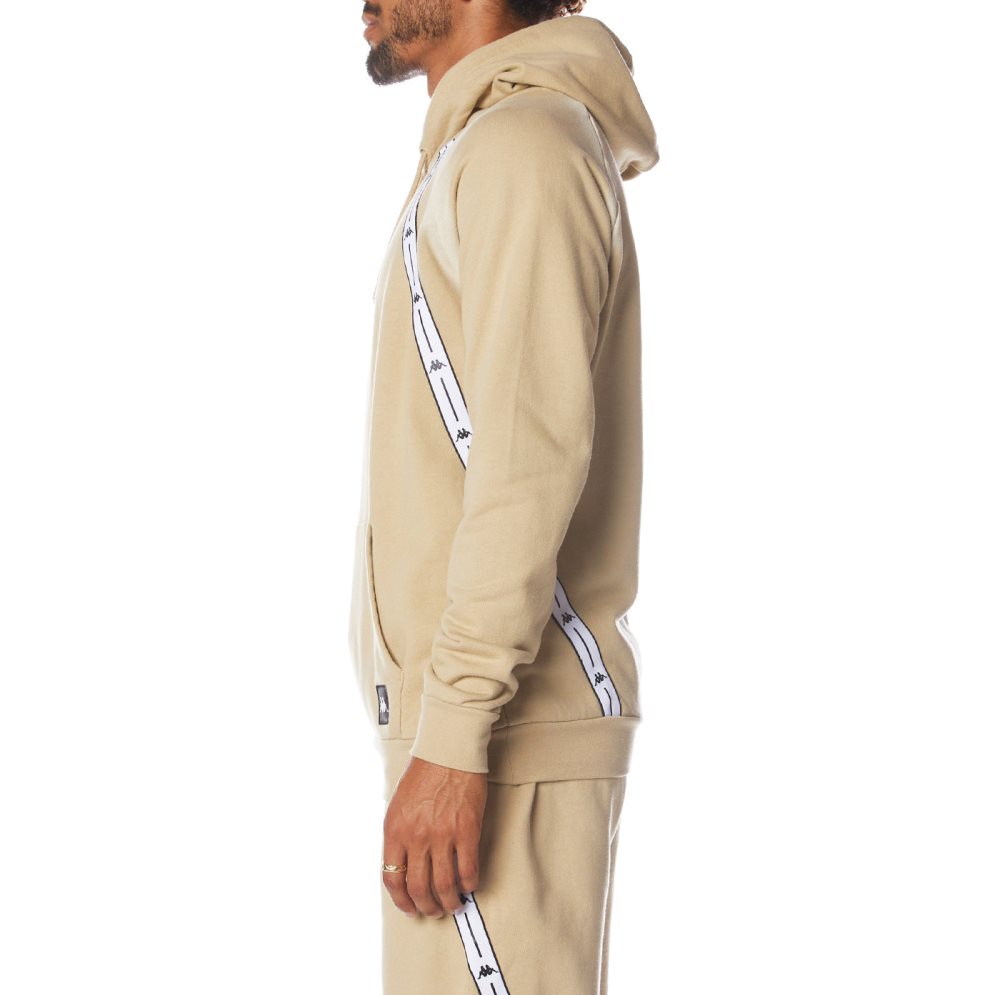 Kappa Authentic Jpn Lodz Hoodie Beige | CU2754108