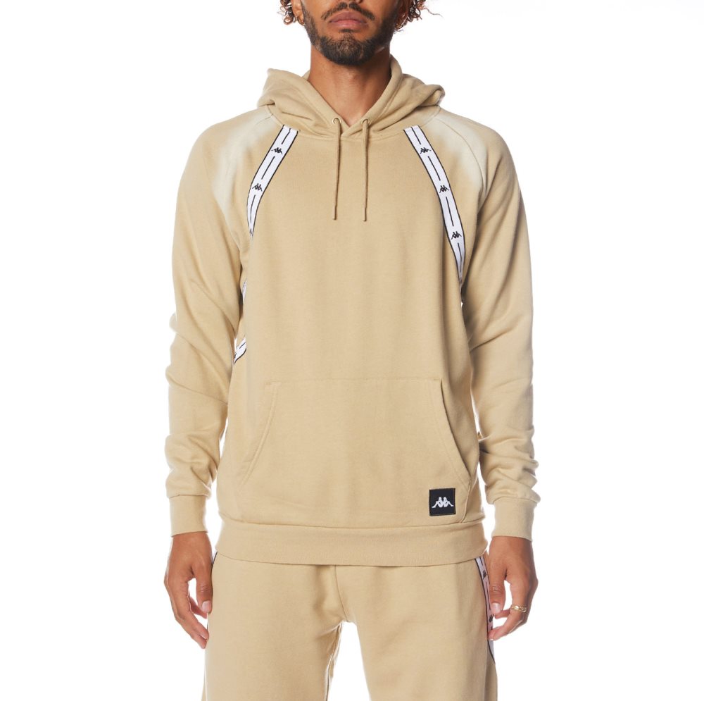 Kappa Authentic Jpn Lodz Hoodie Beige | CU2754108