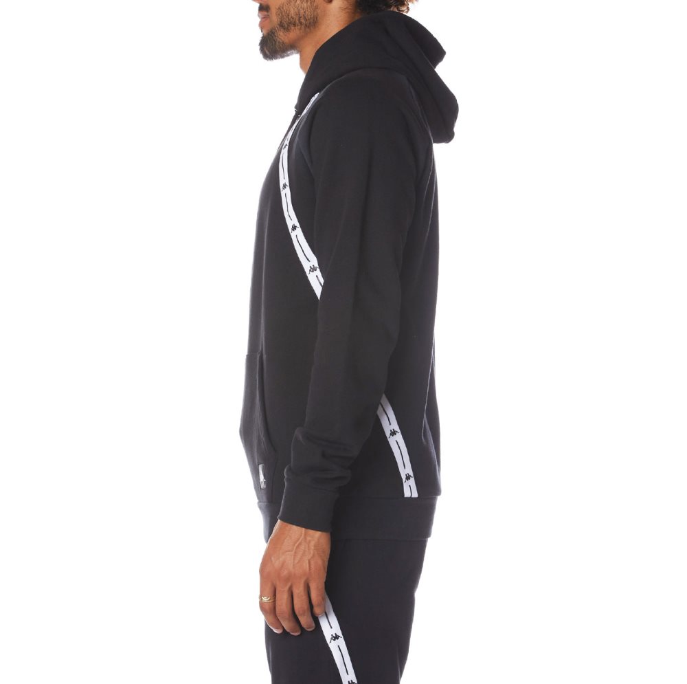 Kappa Authentic Jpn Lodz Hoodie Black | ES7154983