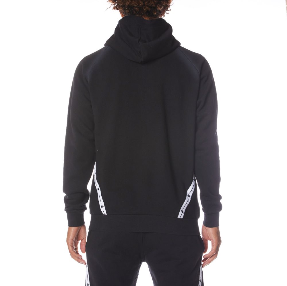 Kappa Authentic Jpn Lodz Hoodie Black | ES7154983