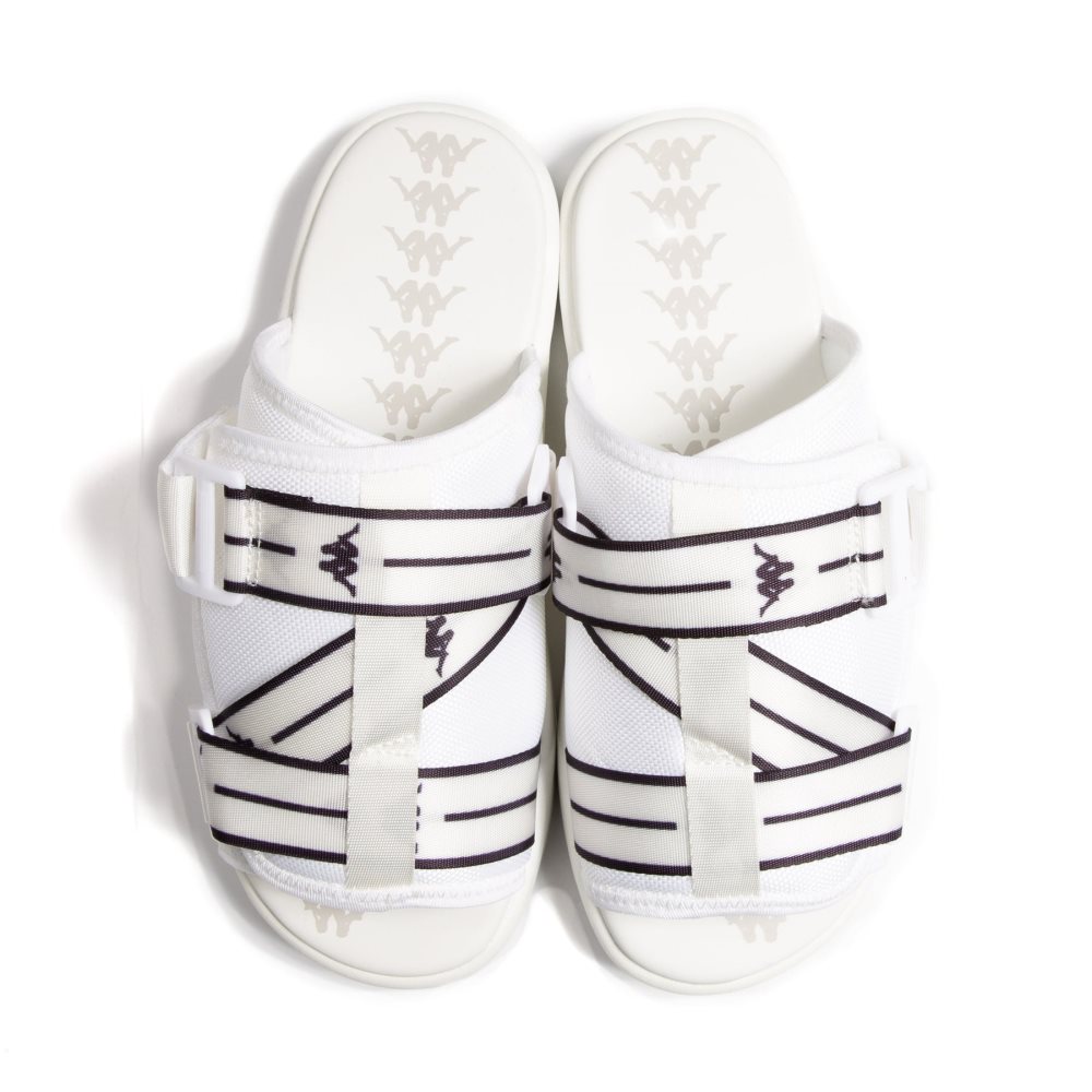 Kappa Authentic Jpn Mitel Sandals White Black | SU5643901