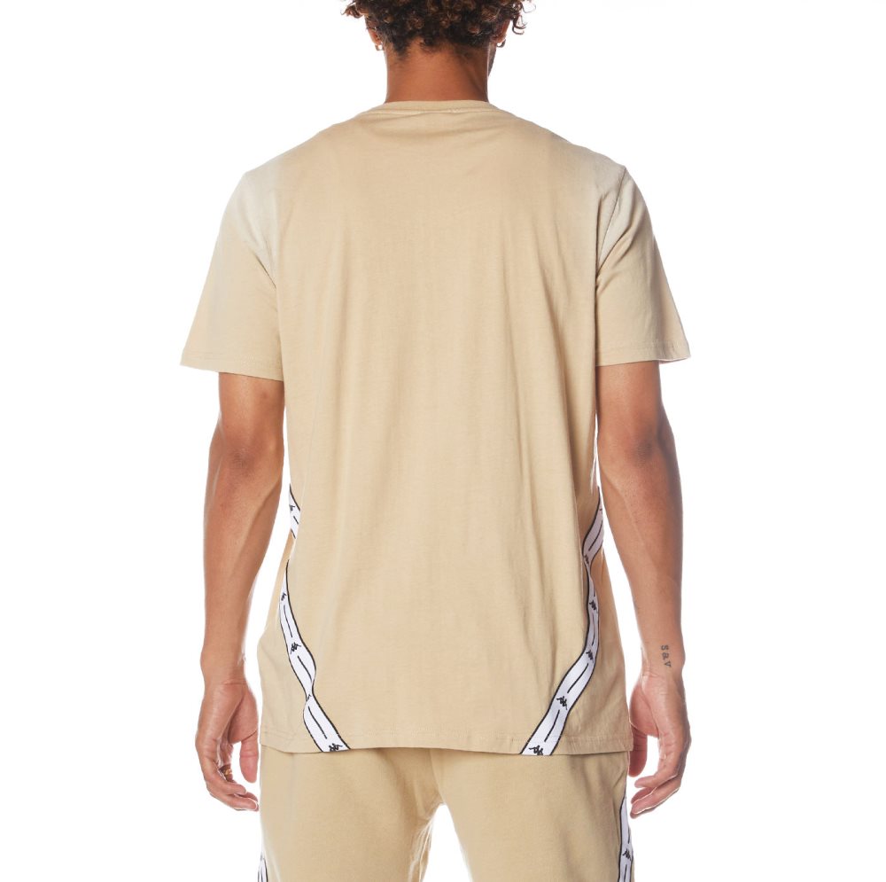 Kappa Authentic Jpn Poznan T Shirts Beige | WV8417293
