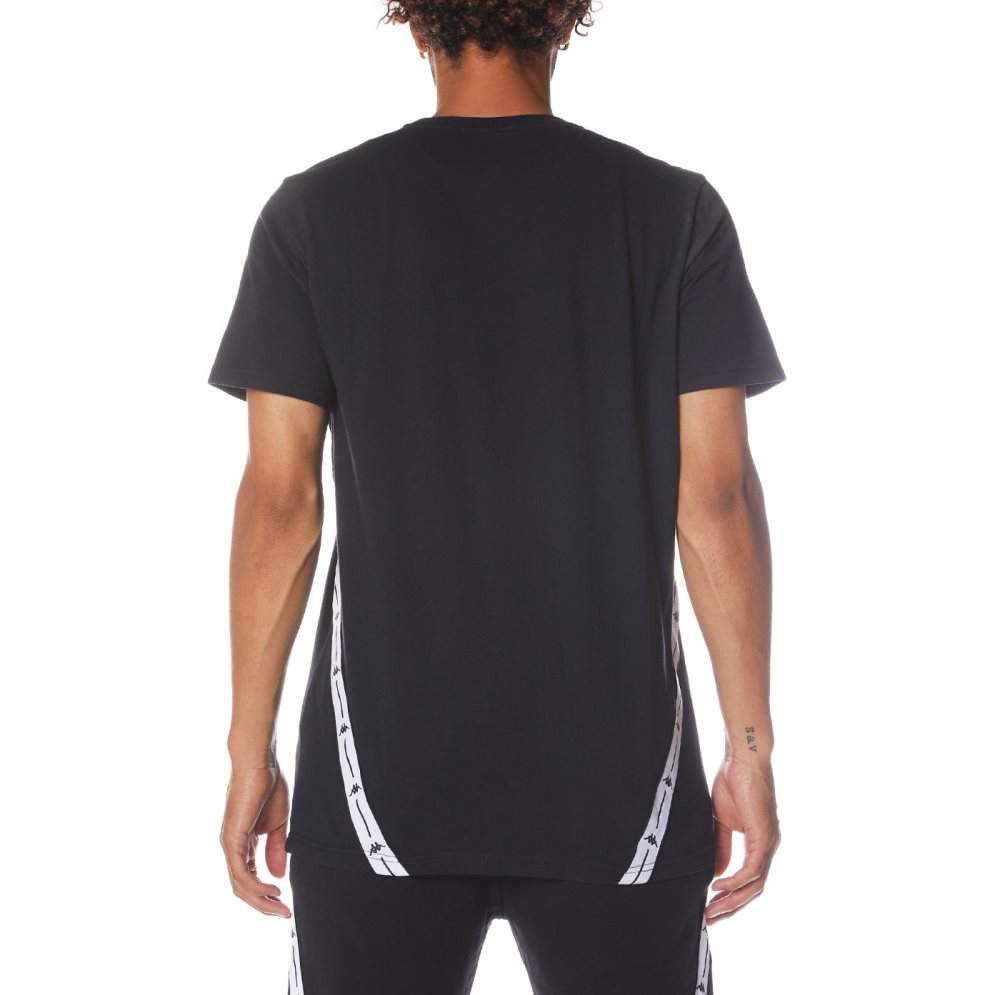Kappa Authentic Jpn Poznan T Shirts Black | CY3180264