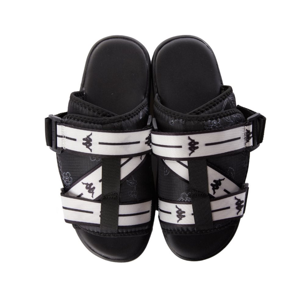 Kappa Authentic Jpn Ridew 1 Sandals Black White | RA3620185
