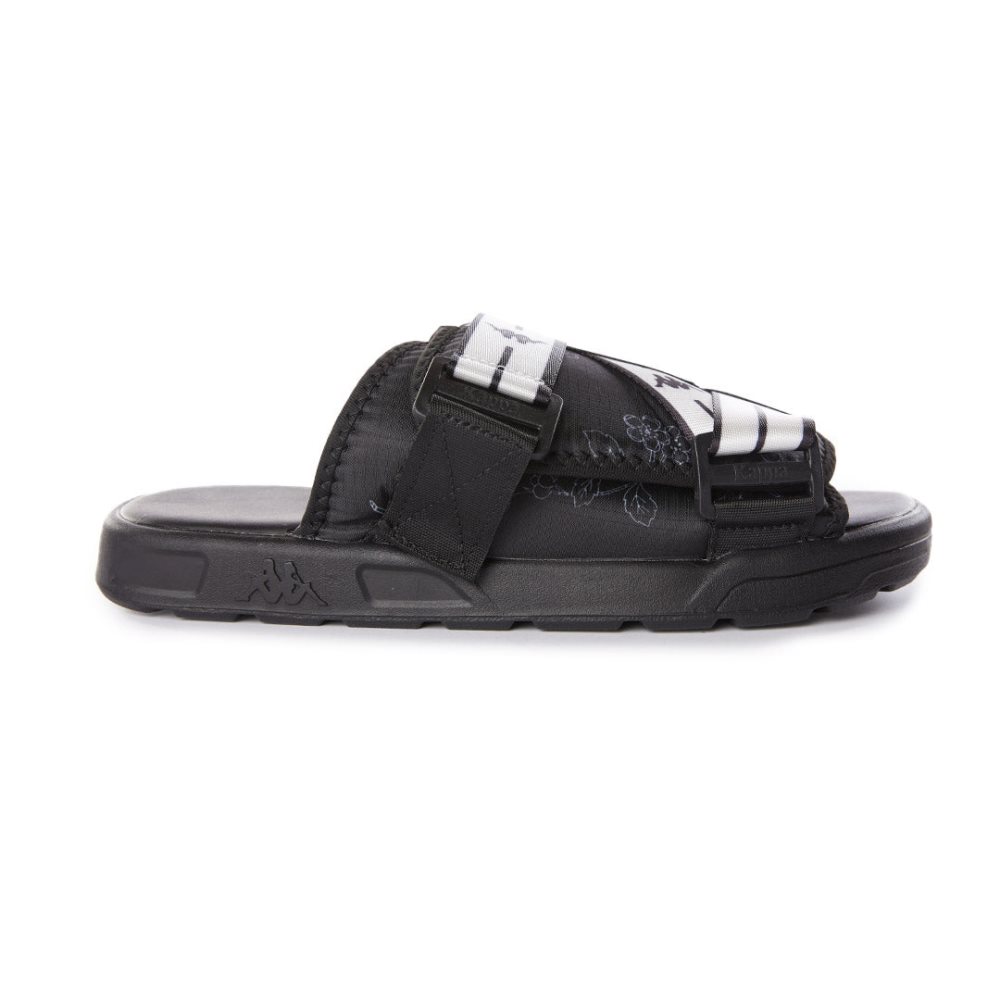 Kappa Authentic Jpn Ridew 1 Sandals Black White | RA3620185