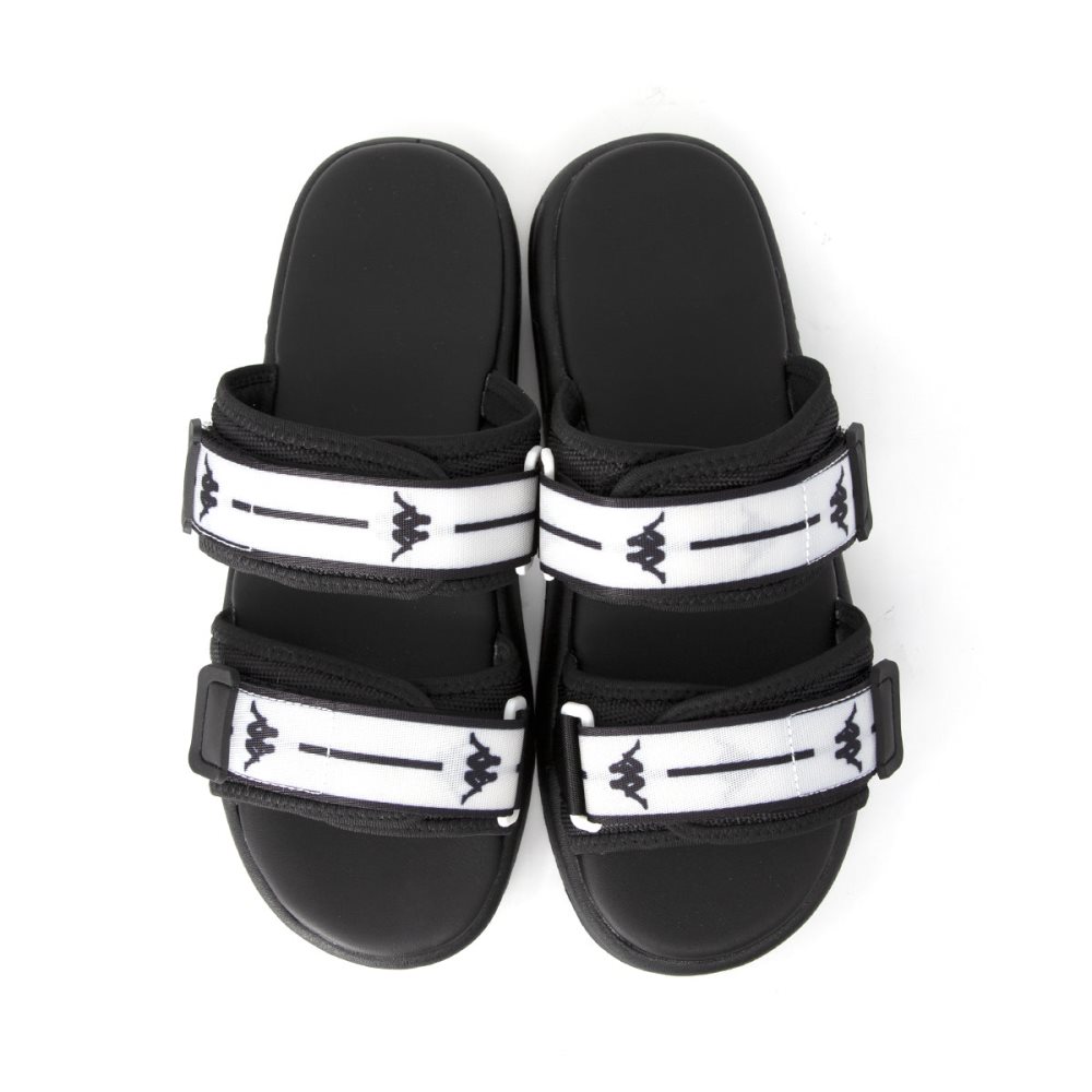 Kappa Authentic Jpn Tasiilaq 1 Slides Black White | ZF1967382
