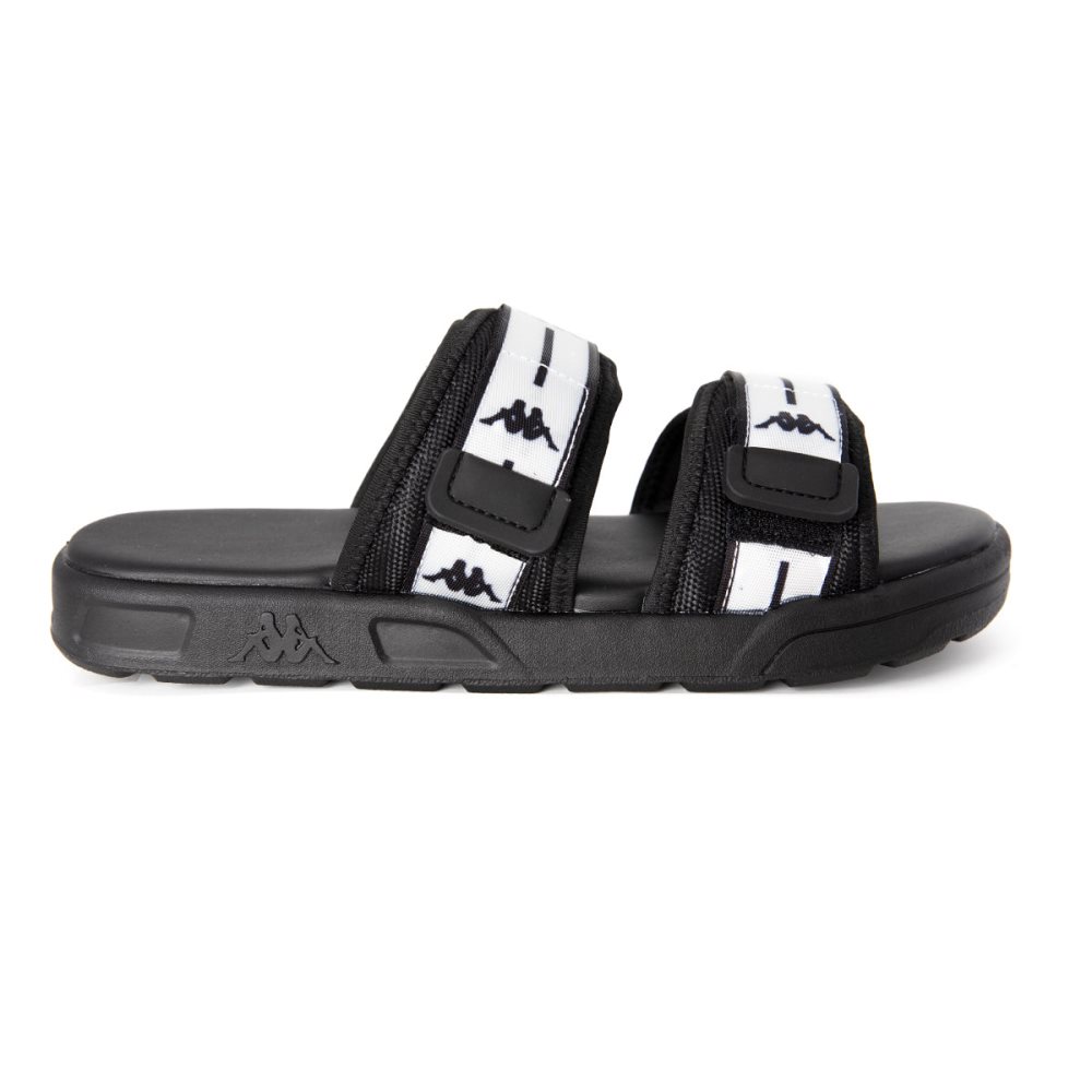 Kappa Authentic Jpn Tasiilaq 1 Slides Black White | ZF1967382