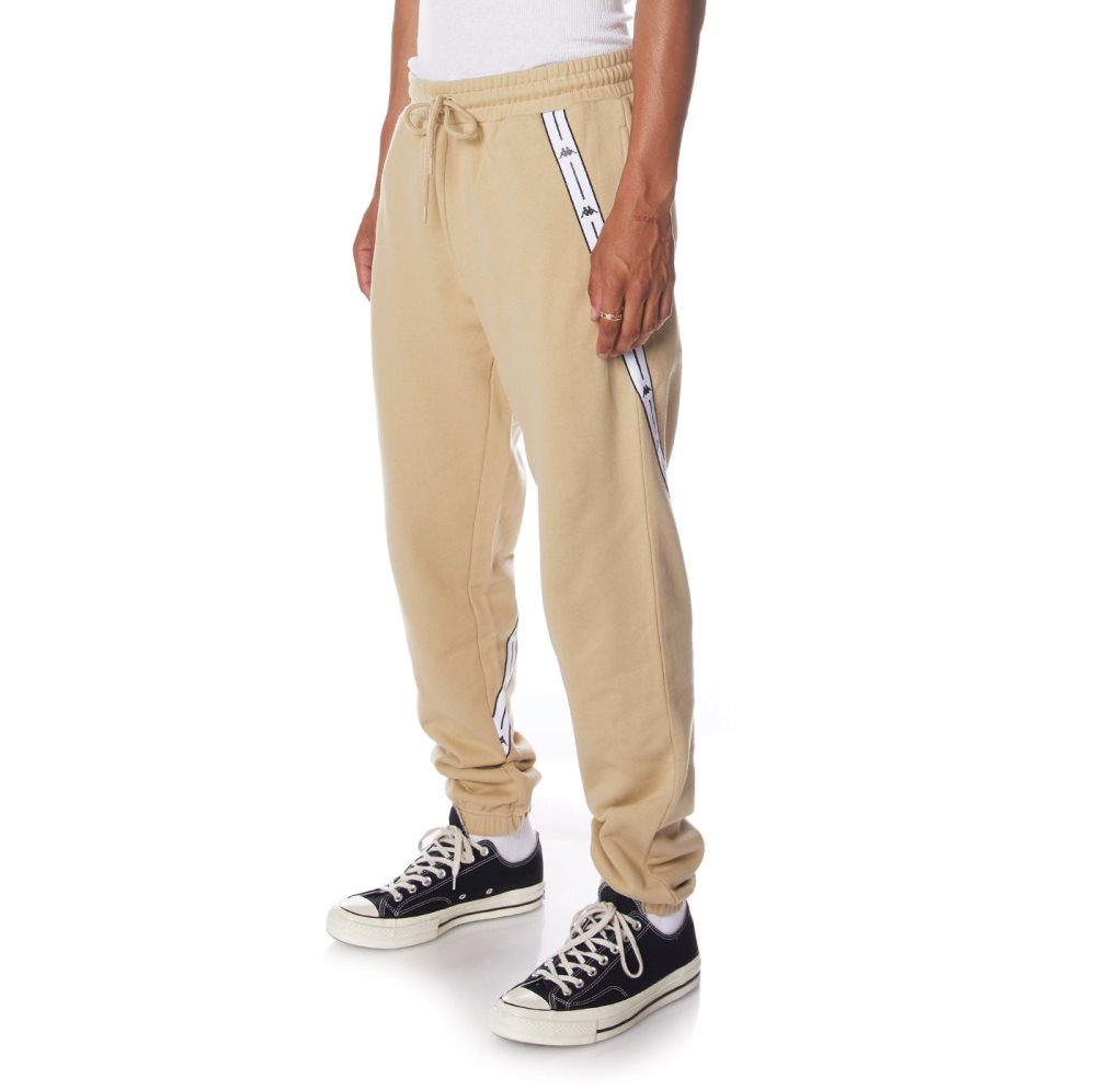 Kappa Authentic Jpn Warsaw Sweatpants Beige | UI6179235