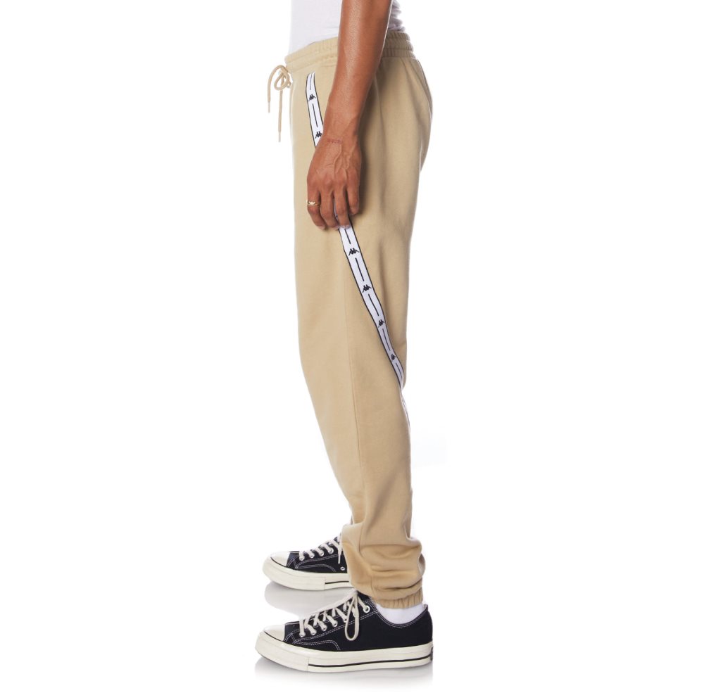 Kappa Authentic Jpn Warsaw Sweatpants Beige | UI6179235