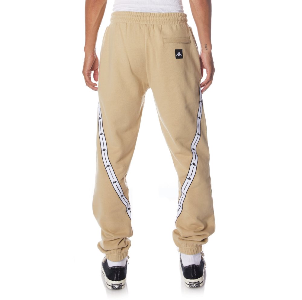 Kappa Authentic Jpn Warsaw Sweatpants Beige | UI6179235