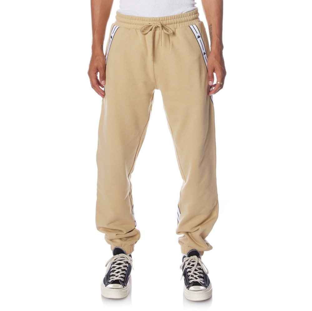 Kappa Authentic Jpn Warsaw Sweatpants Beige | UI6179235